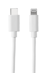 USB-C til Lightning-lader, PD, 1 m, 3 A, 20 W, hvit