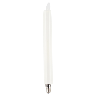 LED-kronelys E14 25 cm hvit, 2-pakning