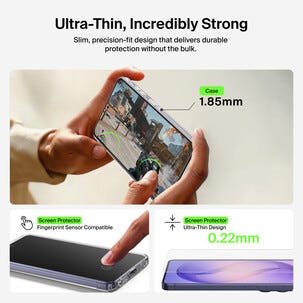 Belkin ScreenForce Titan 3-i-1 skjermbeskytter for Galaxy S26 Ultra