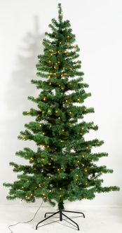 Juletre med innebygd belysning, 210 cm