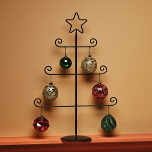 Metallinen joulukuusi, musta, sisäkäyttöön, 60 cm