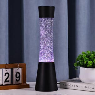 Glitterlampa med RGB-belysning 39 cm