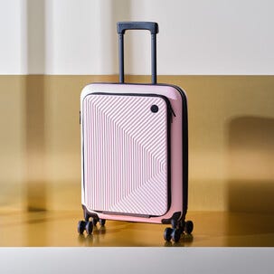 Kabinkoffert 4 hjul, ekspanderbar, hard, 55 × 39,5 × 15,5 cm