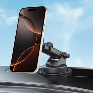 Magnetisk mobilholder til bil med sugekopp