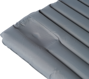 Oppblåsbart liggeunderlag grått, 195×70×10 cm