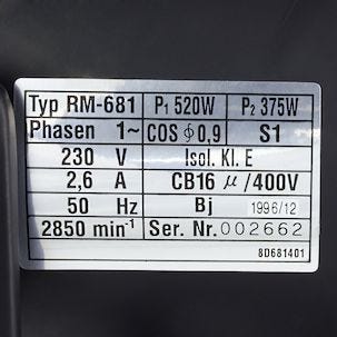 Moottori RM-681 230 V