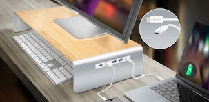 j5create JCT425-N skjermstativ med USB-C-hub
