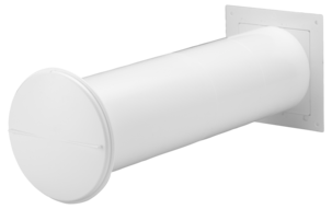 Fresh blockventil 85 mm med väggenomföring och galler