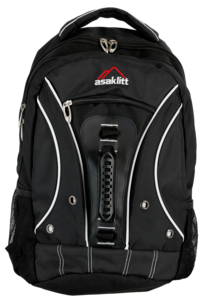 Asaklitt 30 liters svart ryggsekk