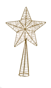 Toppstjärna 32 cm, guld