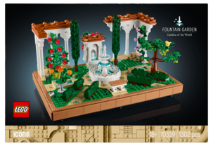 LEGO Icons Puutarha ja suihkulähde 10359, yli 18-vuotiaille