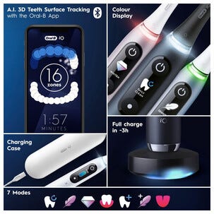 Oral-B iO 9s Sähköhammasharja, 7 harjaustilaa
