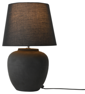 Northlight Selma bordslampa i svart keramik