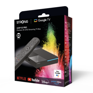 Strong LEAP-S3 Pro4K Mediatoistin, Google TV