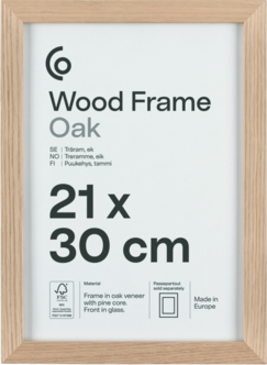 Fotoramme av FSC-merket tre på 21 x 30 cm