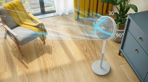 Philips CX2550/00 stillegående gulvvifte 2-i-1