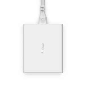 Belkin ladestasjon med 4 porter, USB-A og USB-C