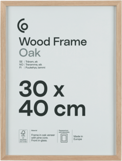 Fotoramme av FSC-merket tre på 30 x 40 cm