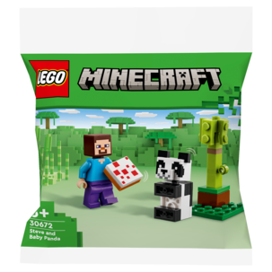 LEGO Minecraft Steve och pandaunge 30672 minipåse, från 6 år