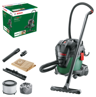 Bosch UniversalVac 15 grovdammsugare med tillbehör