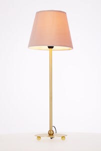 Bordslampa Ball med rosa sammetsskärm, Northlight 