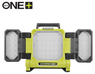 Ryobi RLPH18-0 hybrid arbeidsbelysning med LED-paneler