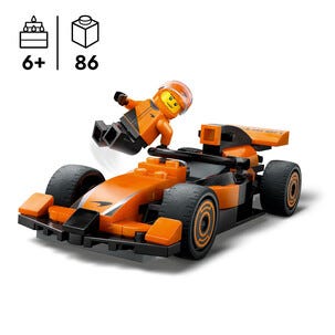 LEGO City 60442 F1-kuljettaja ja McLaren-kilpa-auto, yli 6-vuotiaille