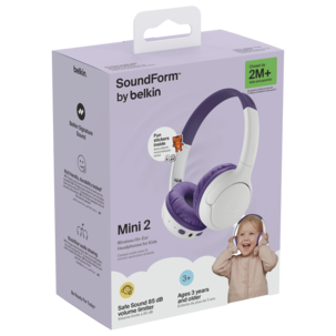 Belkin SoundForm Mini 2 barnehodetelefoner, trådløse, fra 3 år