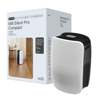 Mill Silent Pro Compact smart luftrenare med True HEPA13-filter, 55 m2