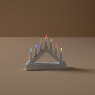 Batteridriven adventsljusstake bil RGB