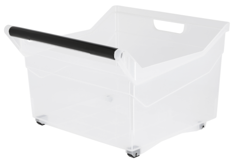 Förvaringsbox med handtag och hjul