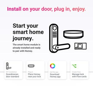 Nimly Home Access+ smart låsepakke med Homey Bridge