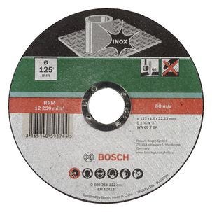 Kapskiva för rostfritt stål 125 mm, Bosch
