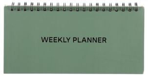 Viikkokalenteri, vihreä, FSC-merkitty