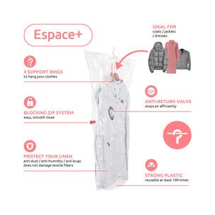 Vakumposer for kleshengere, 2-pakning