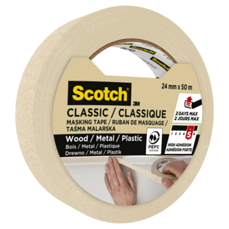 Scotch Classic maskeringsteip 24 mm x 50 m, 1-pakning