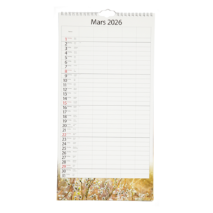 Burde Familjekalender Årstider 2026, A3