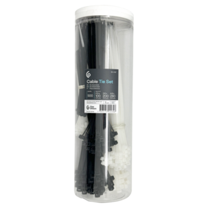 Buntebånd i 3 ulike størrelser, svarte og hvite, 500-pakning