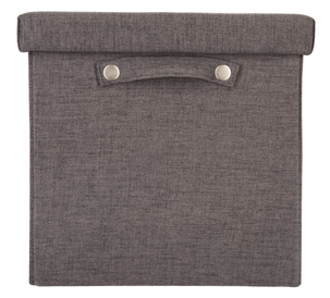 Sittpuff med förvaring, grå