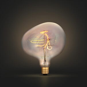 Dekorativ globlampa LED filament Rainbow E27 15 cm