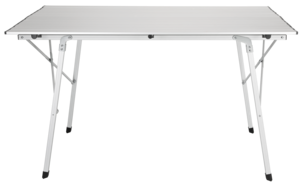 Campingbord i aluminium, 120 x 70 cm, sammenleggbart