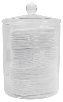 Topz Hairtalk förvaring tops och pads, glas