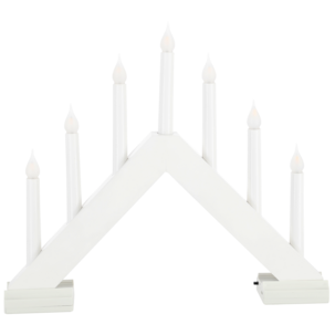Karl trådløs adventsstake USB-oppladbar, hvit