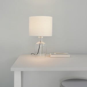 Northlight Nellie bordslampa glas, 44 cm