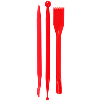 Creativ Company modelleringspinnar röda 14,5 cm 3-pack