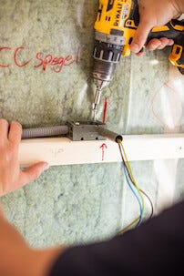 ElektroSkutt blokkformet rørbend 90 grader, 16 mm