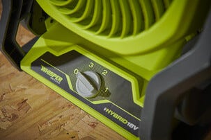Ryobi RF18-0 stillegående batteridrevet vifte 18 V, One+