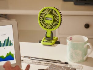 Ryobi RCF4-0 batteridriven fläkt 4 V med klämma