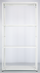 Hylla plåt vit 75 x 30 x 150 cm 