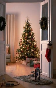 Joulusukka tekoturkista lapsille ja aikuisille, 45 cm